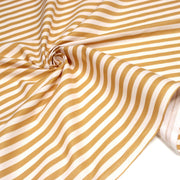 Tissu cotonnade rayée 1cm : trois couleurs au choix : Bleu / Vert sauge / Ocre - STANDARD 100 OEKO-TEX - TissusPapi.com