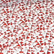 Tissu cotonnade motif japonais poissons koï origami rouge - OEKO - TEX - TissusPapi.com