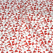 Tissu cotonnade motif japonais poissons koï origami rouge - OEKO - TEX - TissusPapi.com