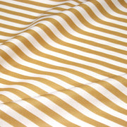 Tissu cotonnade rayée 1cm : trois couleurs au choix : Bleu / Vert sauge / Ocre - STANDARD 100 OEKO-TEX - TissusPapi.com