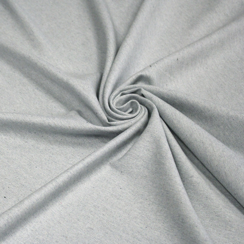 Tissu DENIM toile sergé gris blanc coton bio et coton recyclé - TissusPapi.com