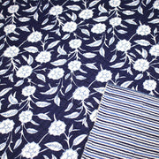 Tissu matelassé coton indien, motif traditionnel floral : nombreuses couleurs et fleuris au choix! - TissusPapi.com