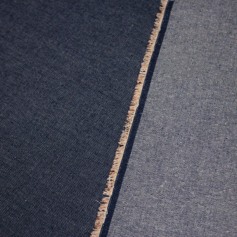 Tissu DENIM toile sergé fin bleu Blue jean - TissusPapi.com