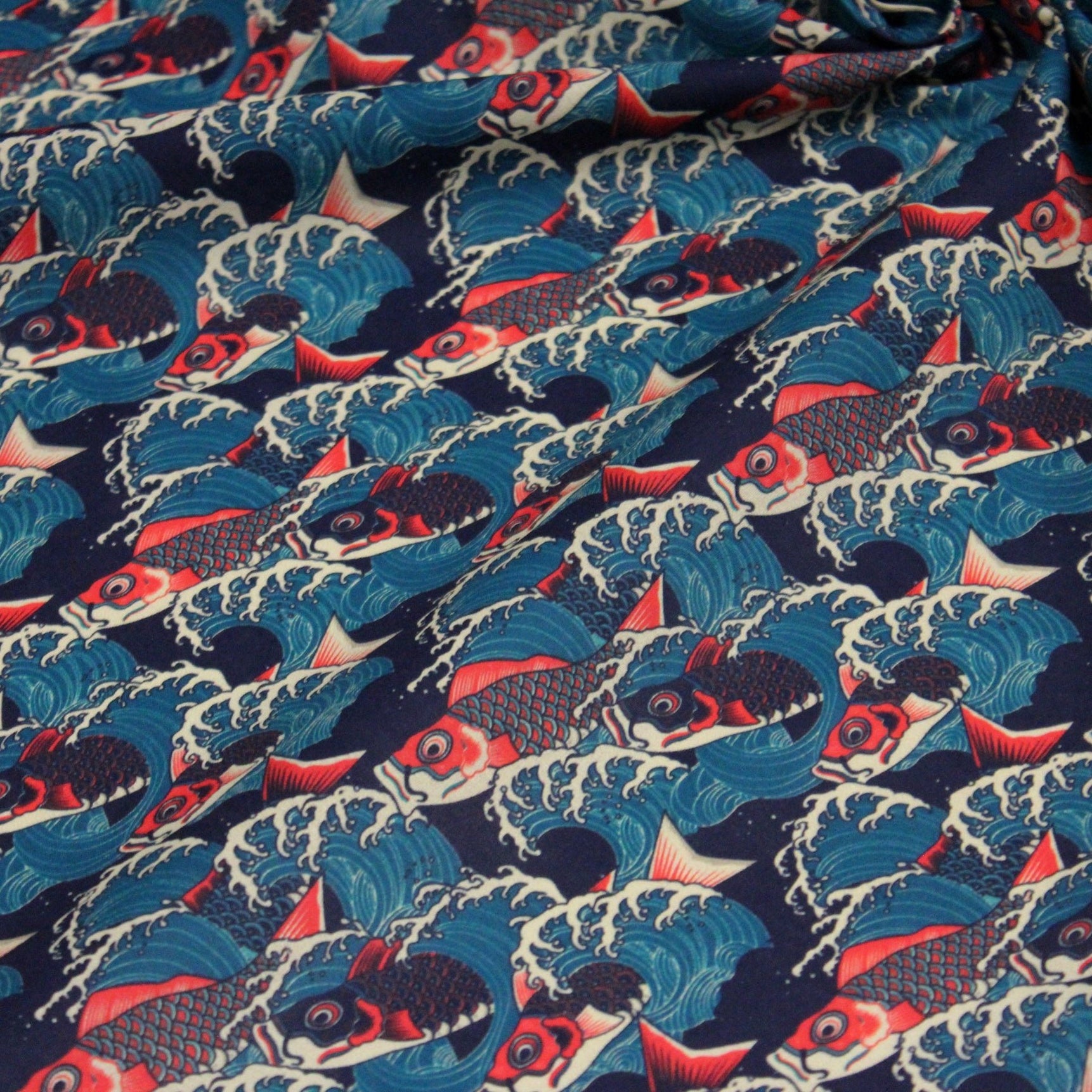 Pochette de costume La Grande Vague - Mouchoir en soie italien - France Pochette de costume La Grande Vague - Mouchoir en soie italien - France