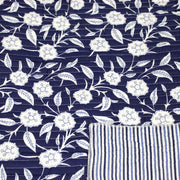 Tissu matelassé coton indien, motif traditionnel floral : nombreuses couleurs et fleuris au choix! - TissusPapi.com