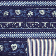 Tissu matelassé coton indien, motif traditionnel floral : nombreuses couleurs et fleuris au choix! - TissusPapi.com