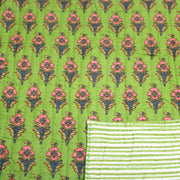 Tissu matelassé coton indien, motif traditionnel floral : nombreuses couleurs et fleuris au choix! - TissusPapi.com