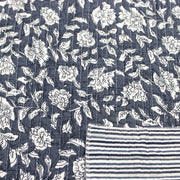 Tissu matelassé coton indien, motif traditionnel floral : nombreuses couleurs et fleuris au choix! - TissusPapi.com