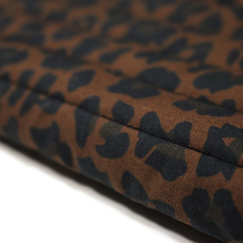 Tissu matelassé LEOPARD : tons marron chocolat - STANDARD 100 OEKO - TEX - TissusPapi.com