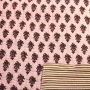 Tissu matelassé coton indien, motif traditionnel floral : nombreuses couleurs et fleuris au choix! - TissusPapi.com