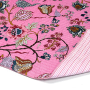 Tissu matelassé coton indien, motif traditionnel floral : nombreuses couleurs et fleuris au choix! - TissusPapi.com