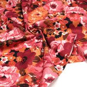 Tissu gabardine coton imprimée fleuri Vintage : tons estivaux ou tons automnaux - OEKO-TEX STANDARD 100 - TissusPapi.com