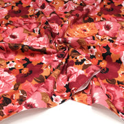 Tissu gabardine coton imprimée fleuri Vintage : tons estivaux ou tons automnaux - OEKO-TEX STANDARD 100 - TissusPapi.com