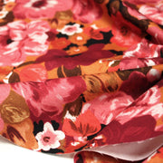 Tissu gabardine coton imprimée fleuri Vintage : tons estivaux ou tons automnaux - OEKO-TEX STANDARD 100 - TissusPapi.com