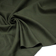 Tissu sergé de coton vert kaki, tissage fin - TissusPapi.com