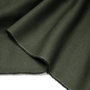 Tissu sergé de coton vert kaki, tissage fin - TissusPapi.com