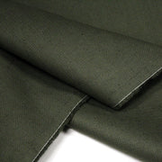 Tissu sergé de coton vert kaki, tissage fin - TissusPapi.com