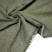 Tissu lainage faux - uni vert amande & noir - Fabrication italienne - TissusPapi.com