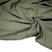 Tissu lainage faux - uni vert amande & noir - Fabrication italienne - TissusPapi.com