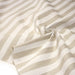 Tissu coton façon lin aux rayures blanches 25mm - TissusPapi.com
