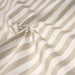 Tissu coton façon lin aux rayures blanches 25mm - TissusPapi.com