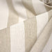 Tissu coton façon lin aux rayures blanches 25mm - TissusPapi.com