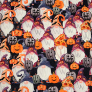 Tissu cotonnade HALLOWEEN aux têtes de citrouille multicolores - OEKO - TEX STANDARD 100 - TissusPapi.com