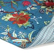 Tissu matelassé coton indien, motif traditionnel floral : nombreuses couleurs et fleuris au choix! - TissusPapi.com