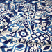 Tissu gabardine coton imprimée motif carreaux de faïence azulejos modernes, trois couleurs dispos - STANDARD 100 OEKO - TEX - TissusPapi.com