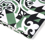 Tissu gabardine coton imprimée motif carreaux de faïence azulejos modernes, trois couleurs dispos - STANDARD 100 OEKO - TEX - TissusPapi.com