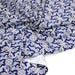 Tissu gabardine coton imprimée motif anciens carreaux de faïence bleus, azulejos - STANDARD 100 OEKO - TEX - TissusPapi.com