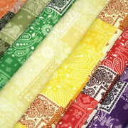 Tissu gabardine coton imprimée motif BANDANA paisley : nombreuses couleurs ! - OEKO-TEX STANDARD 100 - TissusPapi.com