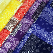 Tissu gabardine coton imprimée motif BANDANA paisley : nombreuses couleurs ! - OEKO-TEX STANDARD 100 - TissusPapi.com