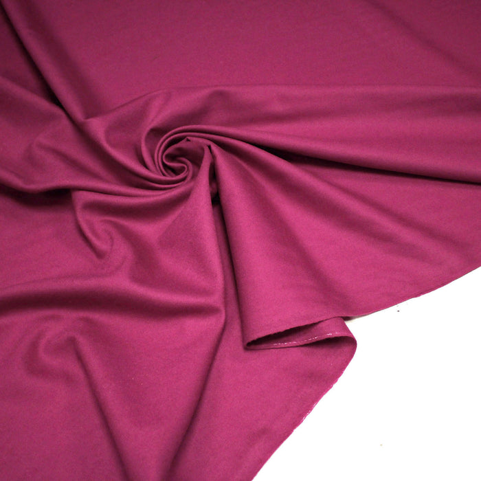Tissu draperie robe fuchsia uni - Fabrication française - TissusPapi.com