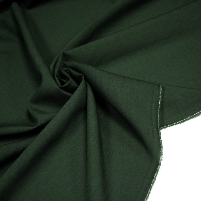 Tissu draperie vert anglais uni - Fabrication française - TissusPapi.com