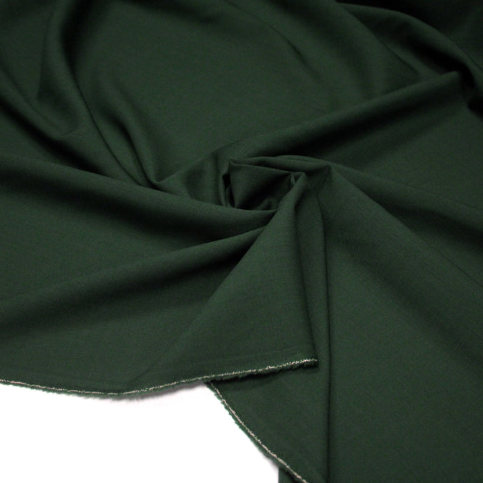 Tissu draperie vert anglais uni - Fabrication française - TissusPapi.com