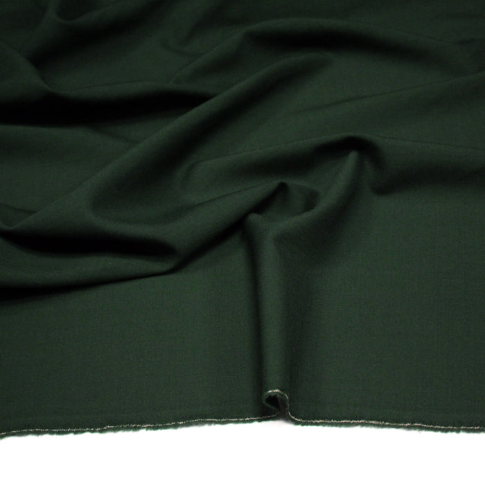 Tissu draperie vert anglais uni - Fabrication française - TissusPapi.com