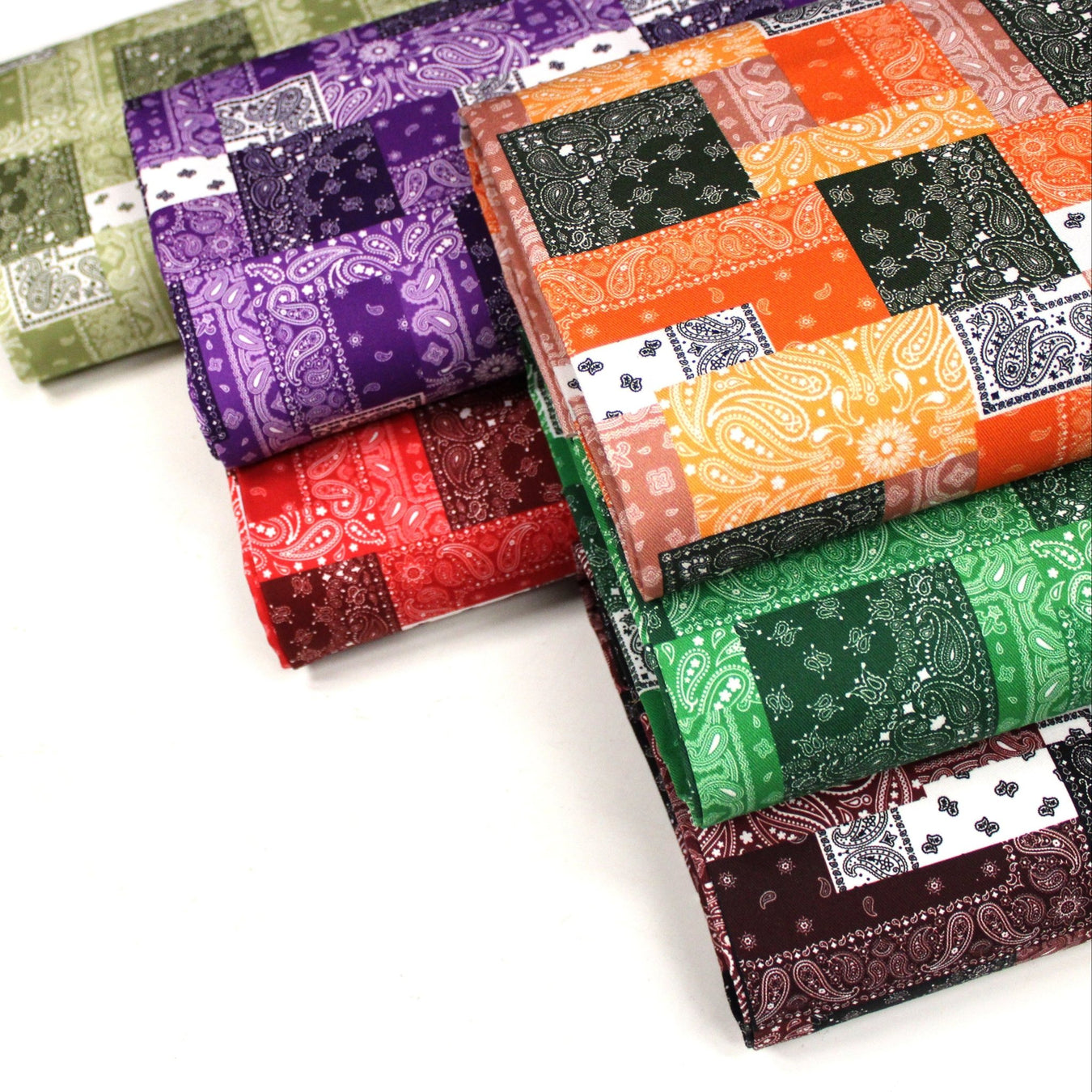 Tissu gabardine coton imprimée motif BANDANA paisley : nombreuses couleurs ! - OEKO-TEX STANDARD 100 - TissusPapi.com
