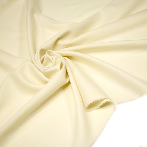 Tissu draperie de laine écru uni - Fabrication française - TissusPapi.com