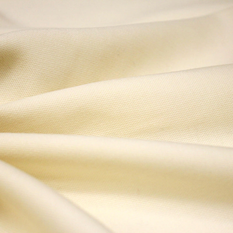 Tissu draperie de laine écru uni - Fabrication française - TissusPapi.com