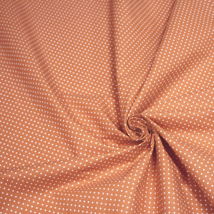 Tissu coton corail à pois 1mm POLKA DOT - OEKO-TEX