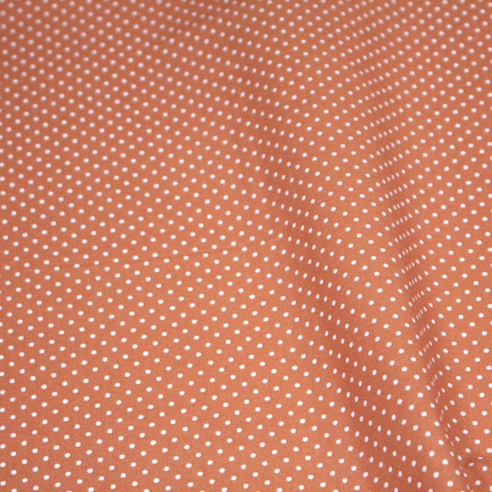 Tissu coton corail à pois 1mm POLKA DOT - OEKO-TEX