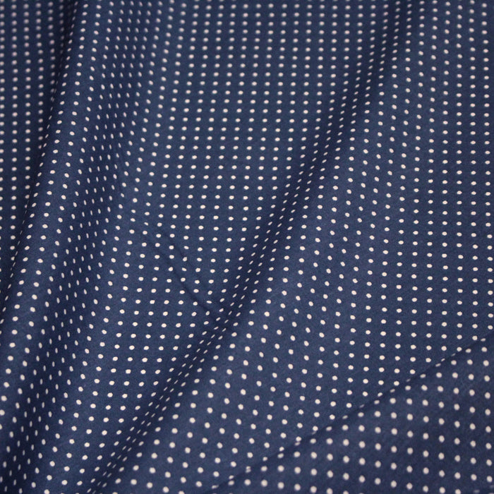 Tissu coton bleu roi à pois 1mm POLKA DOT - OEKO-TEX