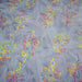 Tissu coton block print bleu aux fleurs multicolores - MADE IN INDIA - TissusPapi.com