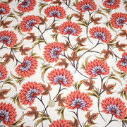 Tissu INDIENNES, gabardine coton imprimée fleurie : deux motifs différents - OEKO - TEX - TissusPapi.com