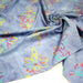 Tissu coton block print bleu aux fleurs multicolores - MADE IN INDIA - TissusPapi.com