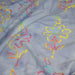 Tissu coton block print bleu aux fleurs multicolores - MADE IN INDIA - TissusPapi.com
