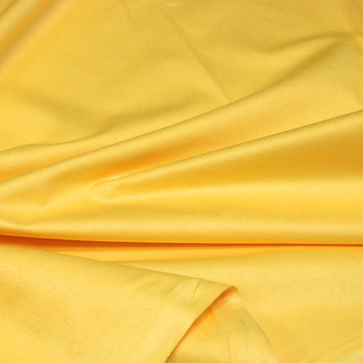 Tissu cotonnade jaune bouton d'or uni - COLLECTION LES BASIQUES - TissusPapi.com