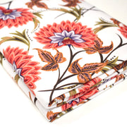 Tissu INDIENNES, gabardine coton imprimée fleurie : deux motifs différents - OEKO - TEX - TissusPapi.com