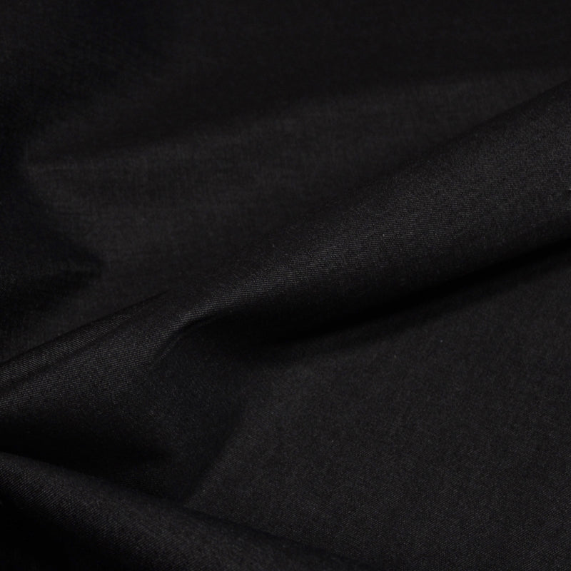 Tissu denim coton élasthanne noir 320gr/m2 - Fabrication italienne
